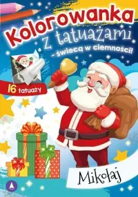 Bezpieczna płatność Kolorowanka z tatuażami świecą w ciemności! Mikołaj