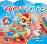 Hit sprzedaży Kolorowanka z tatuażami FLUO Smoki
