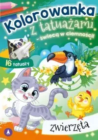 Zamów dziś Kolorowanka z tatuażami świecą w ciemności! Zwierzęta