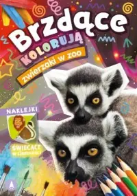Brzdące kolorują Zwierzaki w zoo (naklejki świecące w ciemności) Tani