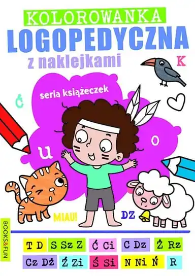 Taniej Kolorowanka logopedyczna z naklejkami 2