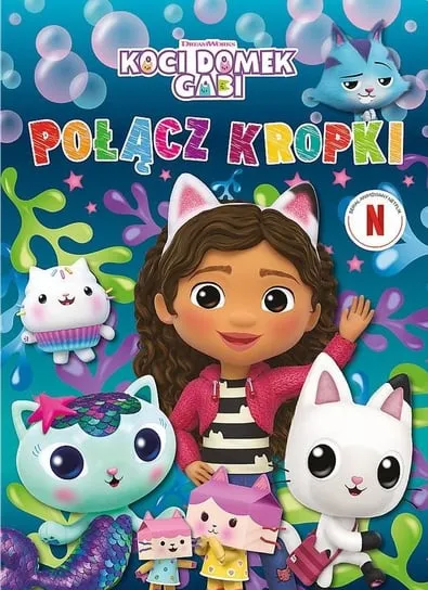 Połącz kropki. Koci domek Gabi Łatwy zwrot