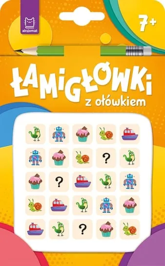Najlepsza cena Łamigłówki z ołówkiem 7+. Książeczka pomarańczowa