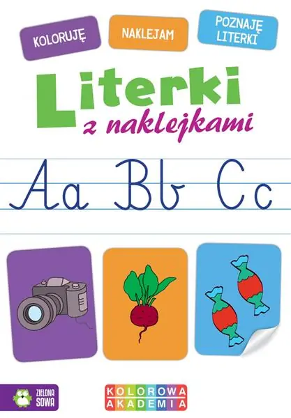 KOLOROWA AKADEMIA. LITERKI Z NAKLEJKAMI Nie przegap