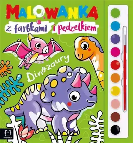 Zniżka MALOWANKA Z FARBKAMI I PĘDZELKIEM. DINOZAURY