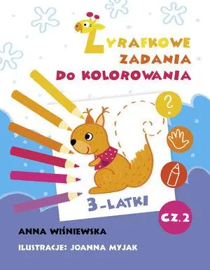 Obniżka ceny ZADANIA ŻYRAFKI. ZADANIA DO KOLOROWANIA Z NAKLEJKA
