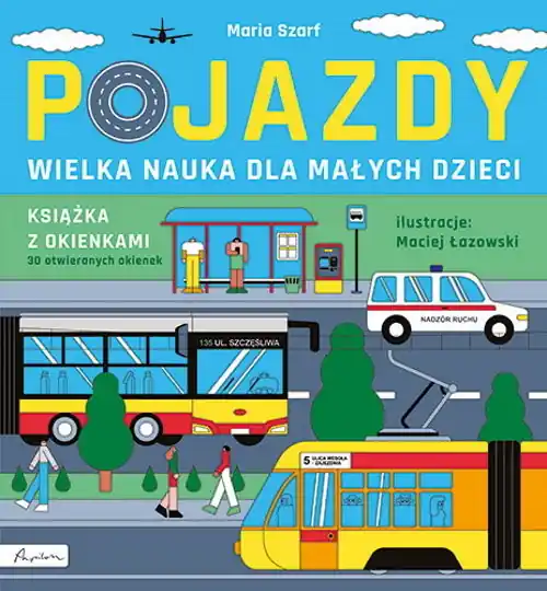 Nie przegap Pojazdy Wielka nauka dla małych dzieci Książka z okienkami