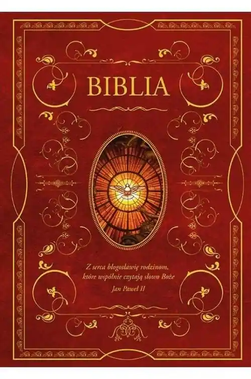 Wyjątkowa oferta Biblia domowa z obwolutą Duch Święty