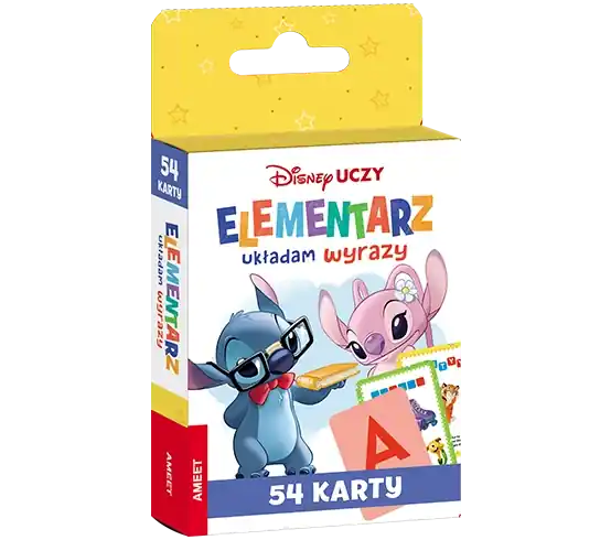 Disney uczy Układam wyrazy karty 6+ UEK-9304 Popularny