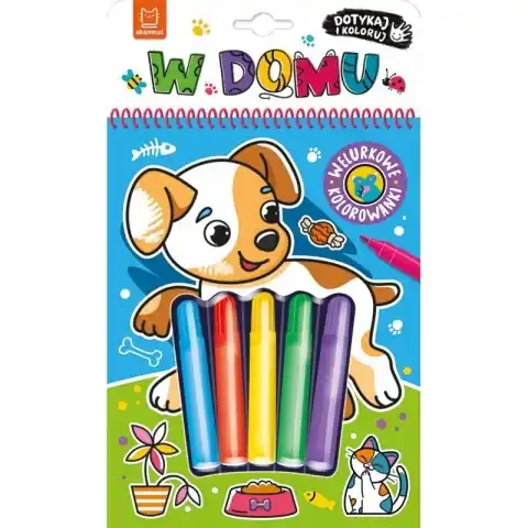Okazja Dotykaj i koloruj! W domu. Welurkowe kolorowanki