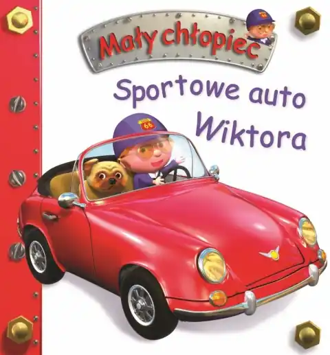 Sportowe auto Wiktora. Mały chłopiec Nowy