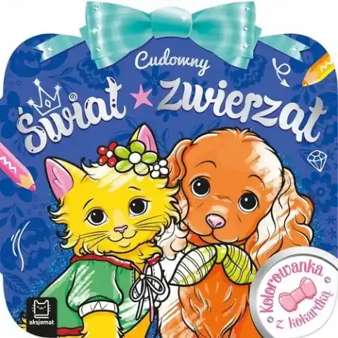 Niska cena Kolorowanka z kokardką Cudowny świat zwierząt