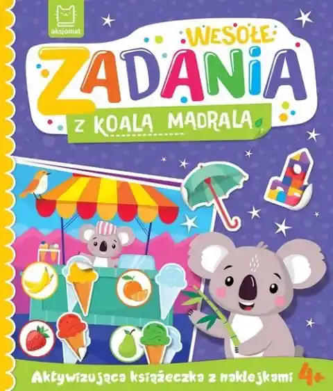 Wybór klientów Wesołe zadania z koalą mądralą. Aktywizująca książeczka z naklejkami 4+