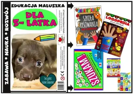 Edukacja maluszka - zestaw książek dla 5 latka - praca zbiorowa Ograniczona ilość