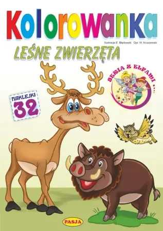 Leśne zwierzęta. Kolorowanka. Seria z elfami - Ernest Błędowski Tylko dziś