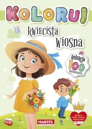 Koloruj. Kwiecista wiosna - praca zbiorowa Nowość