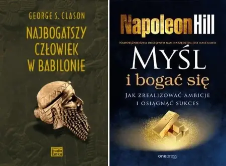 Super okazja PAKIET MOTYWACJA Myśl i bogać się + Najbogatszy człowiek w Babilonie - Napoleon Hill